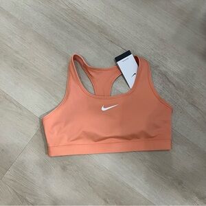 Nike Women's Swoosh Peach Sports Bra